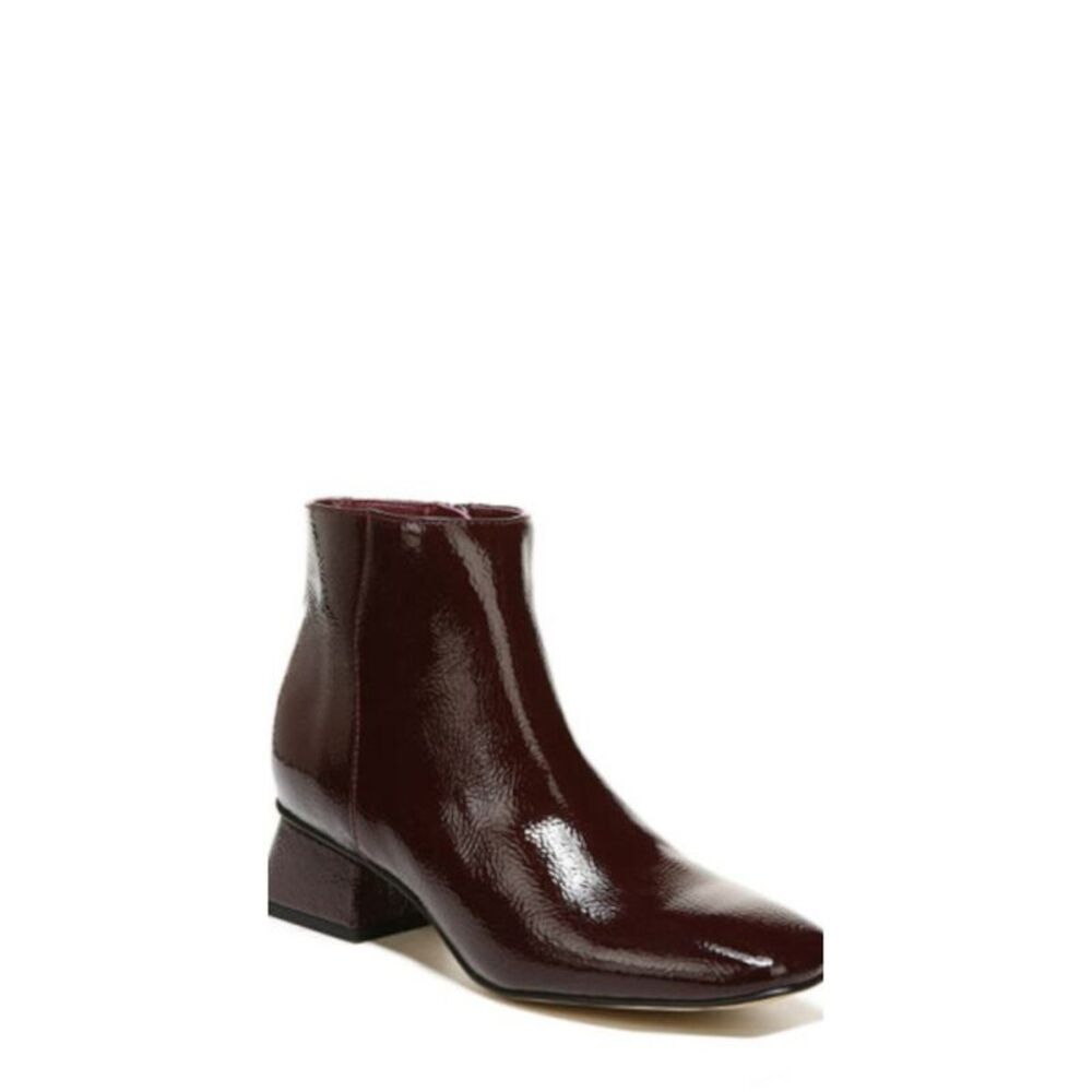 NWT CIRCUS NY Womens Burgundy Daysi Square Toe Block Heel Booties 7.5 M